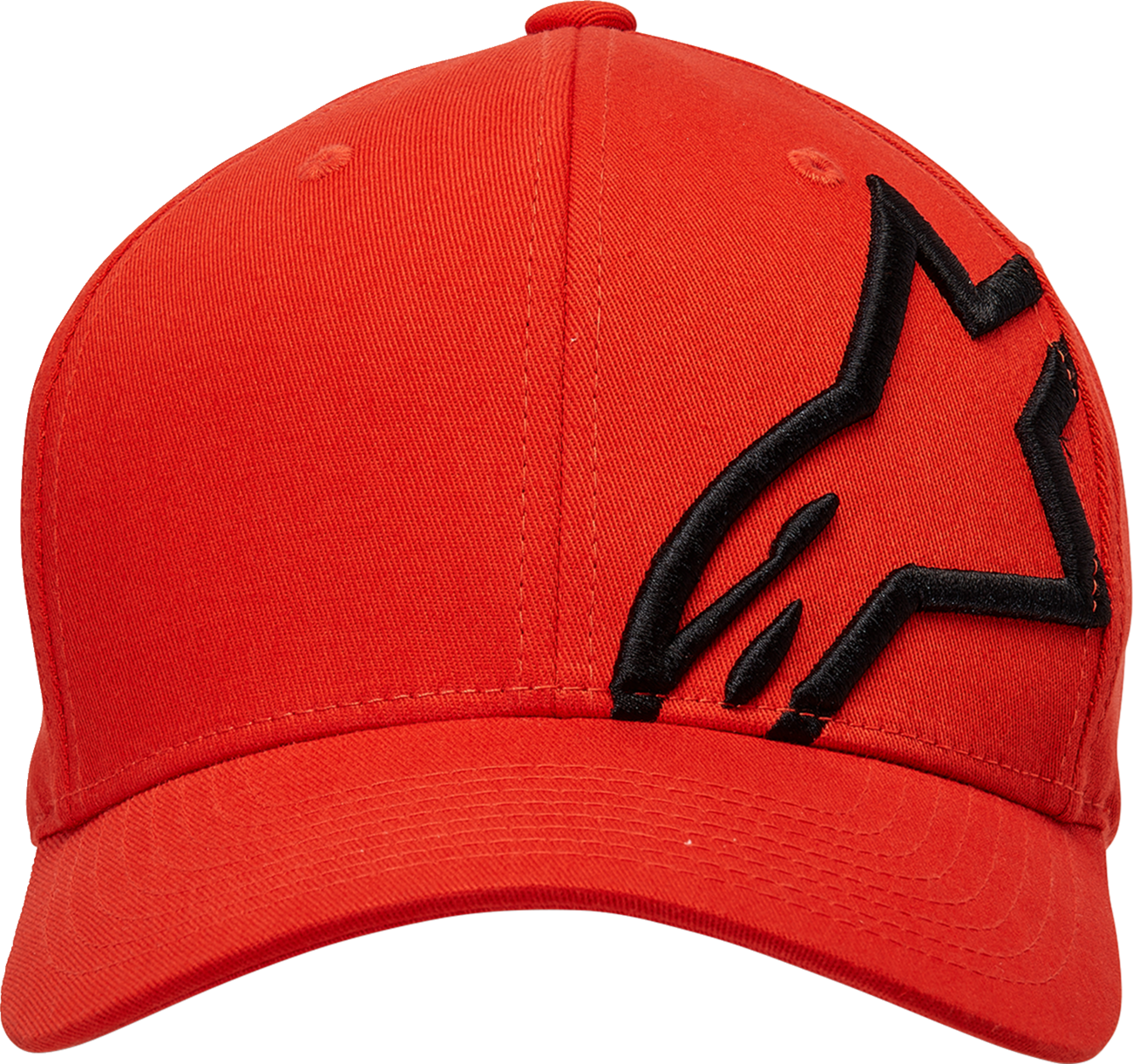 Alpinestars Corp Shift 2 hat in warm red and black, small/medium size, featuring a stylish design and the Alpinestars logo.