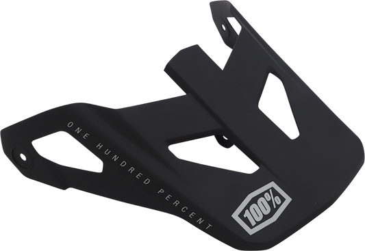 100% Youth Status Visor - Black 89039-00001 - Howling Moto