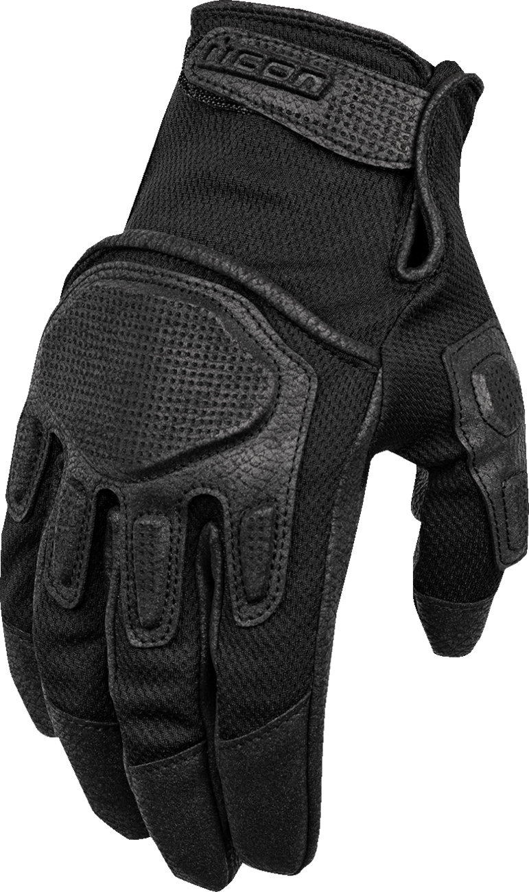 ICON Punchup CE™ Gloves - Black - Large 3301-4590 - Howling Moto