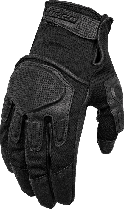 ICON Punchup CE™ Gloves - Black - Large 3301-4590 - Howling Moto
