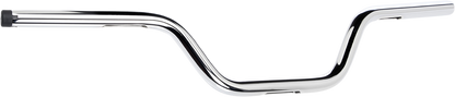Chrome BILTWELL Tracker High handlebars for motorcycles, featuring a sleek, curved design and polished finish.