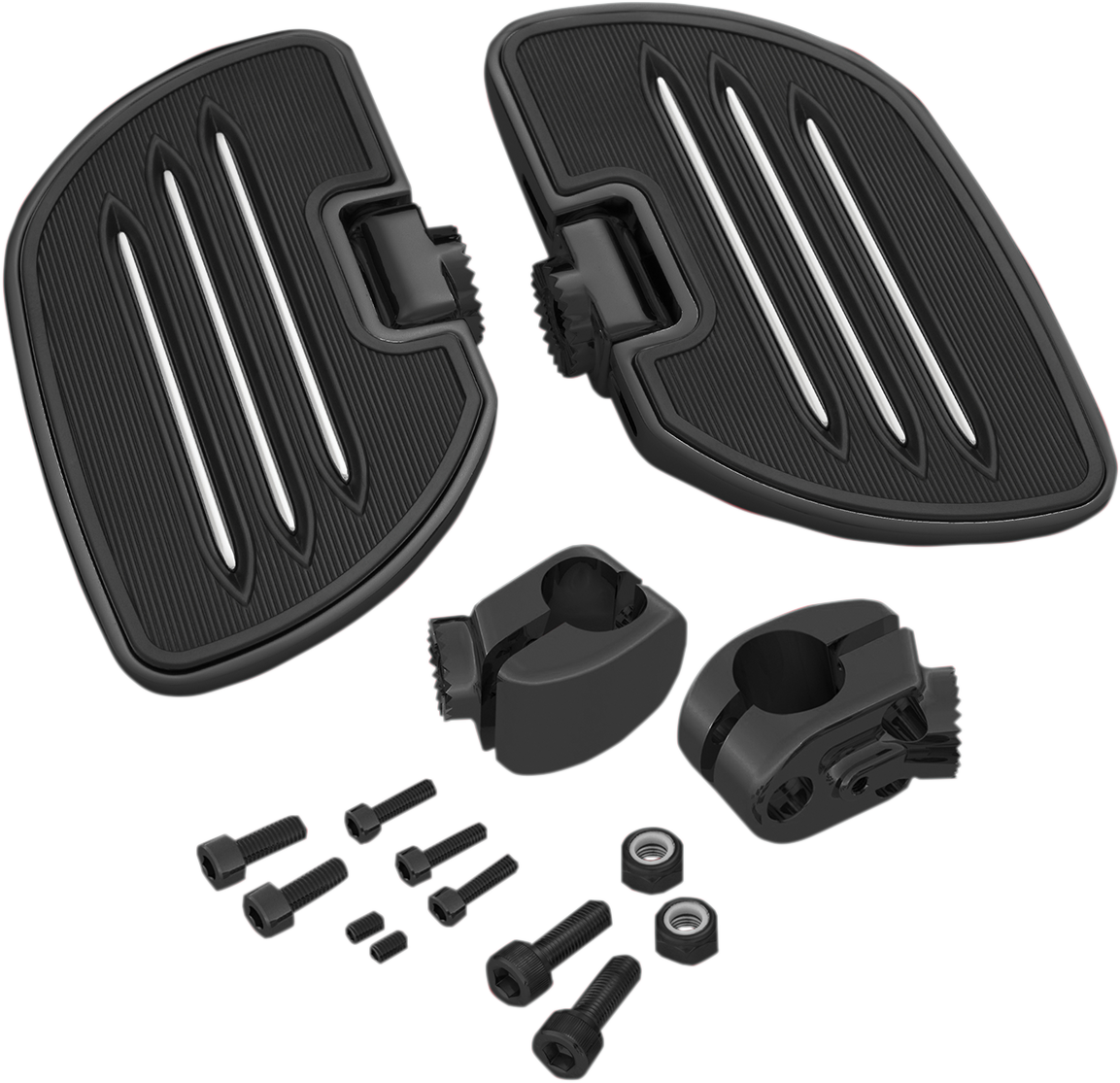 Bill's Exhausts black SHOW CHROME Highway Board engine cover for Honda GL1800 motorcycle, featuring a sleek chrome finish.