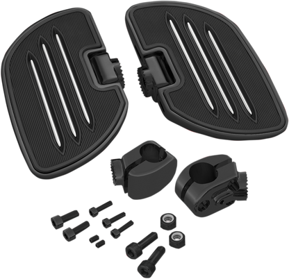 Bill's Exhausts black SHOW CHROME Highway Board engine cover for Honda GL1800 motorcycle, featuring a sleek chrome finish.