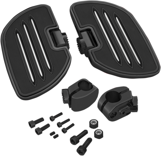 Bill's Exhausts black SHOW CHROME Highway Board engine cover for Honda GL1800 motorcycle, featuring a sleek chrome finish.