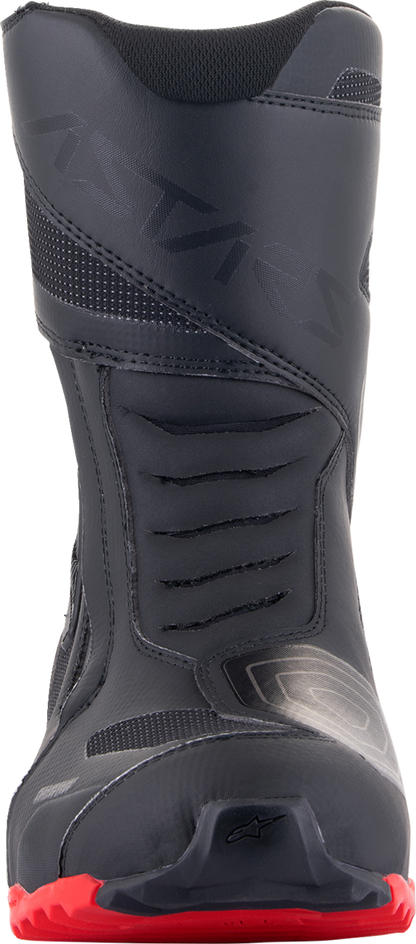 Black ALPINESTARS Stella RT-7 Drystar boots in US size 3.5, featuring durable leather construction and protective design.