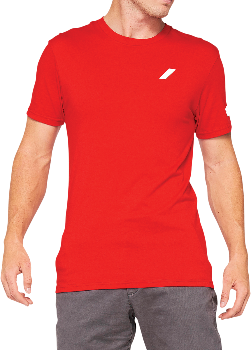 100% Tiller T-Shirt - Red - XL 32133-003-13 - Howling Moto
