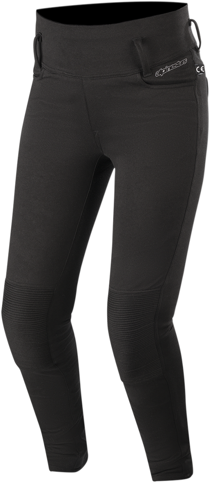 Alpinestars Stella Banshee short pants in black, 2XL, featuring a sporty design with adjustable waistband and protective padding.