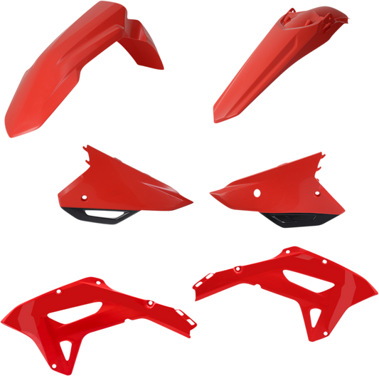 Acerbis OEM standard replacement body kit for motorcycles, featuring durable plastic panels and parts in a sleek design.