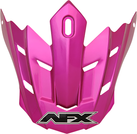 Bill's Exhausts AFX FX-17 Peak helmet in vibrant fuchsia with black accents, showcasing a sleek, aerodynamic design.