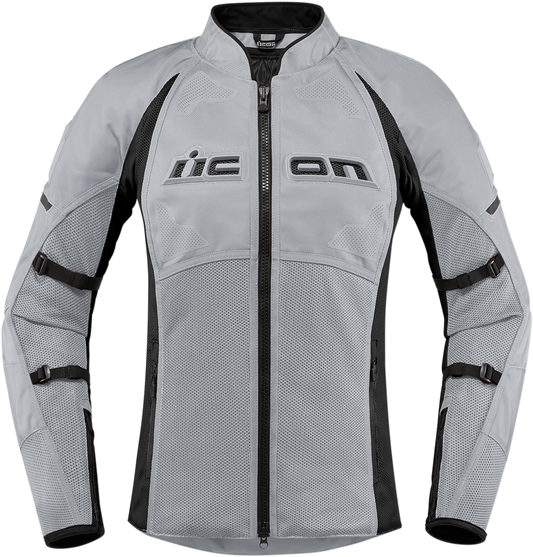 Gray ICON Women's Contra2™ Jacket in medium size, featuring a stylish design and durable fabric, suitable for outdoor wear.