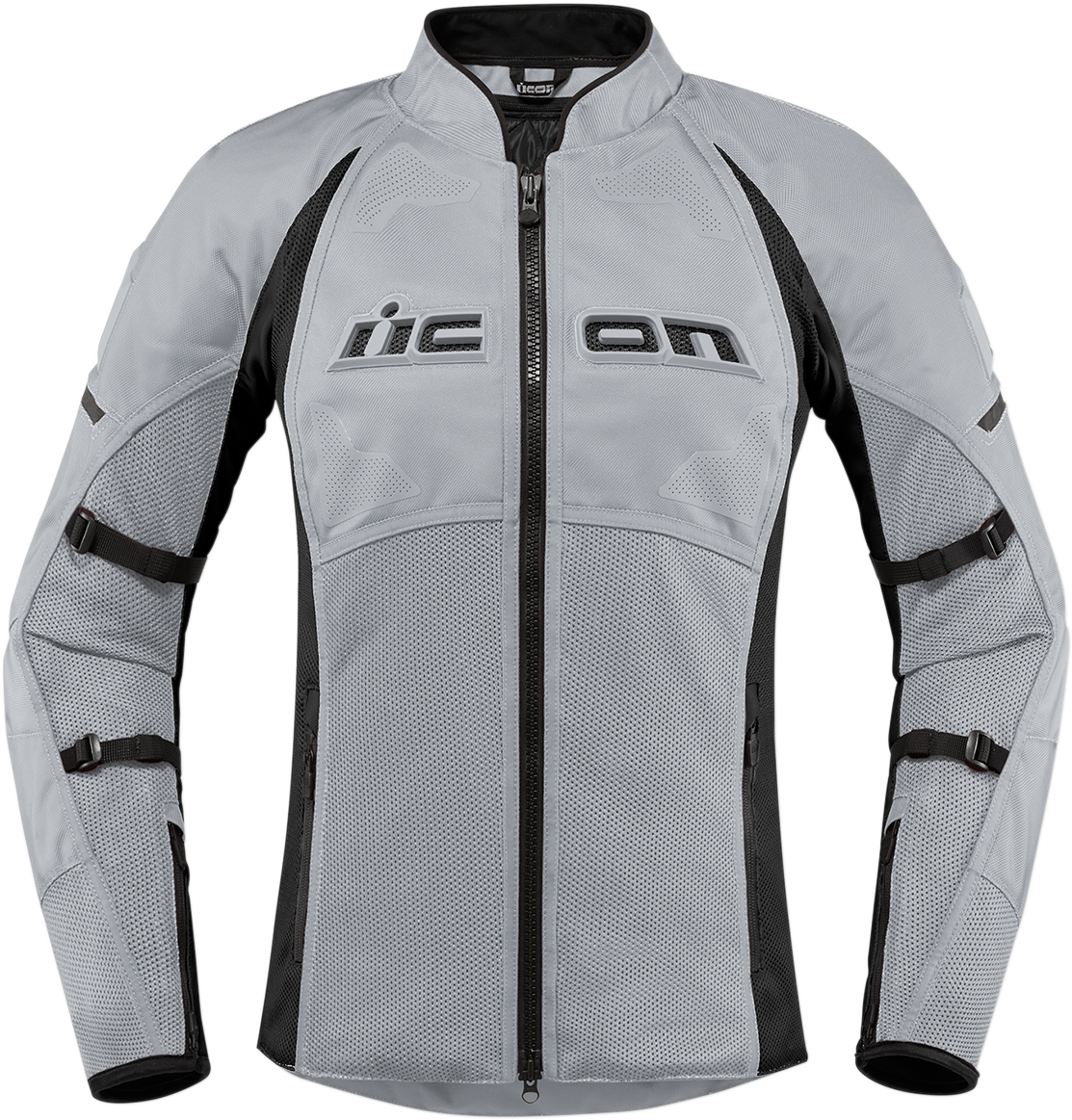 Gray ICON Women's Contra2™ Jacket in large size with detailed front view, showcasing stylish design and durable fabric.