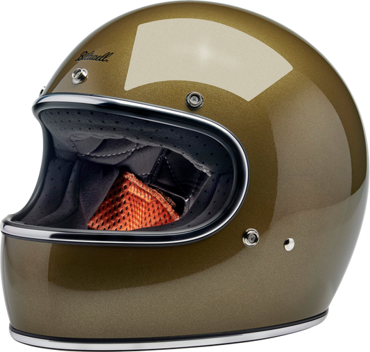 BILTWELL Gringo helmet in Ugly Gold color, 2XL size, featuring a durable motorcycle helmet design with matte finish and sturdy construction.