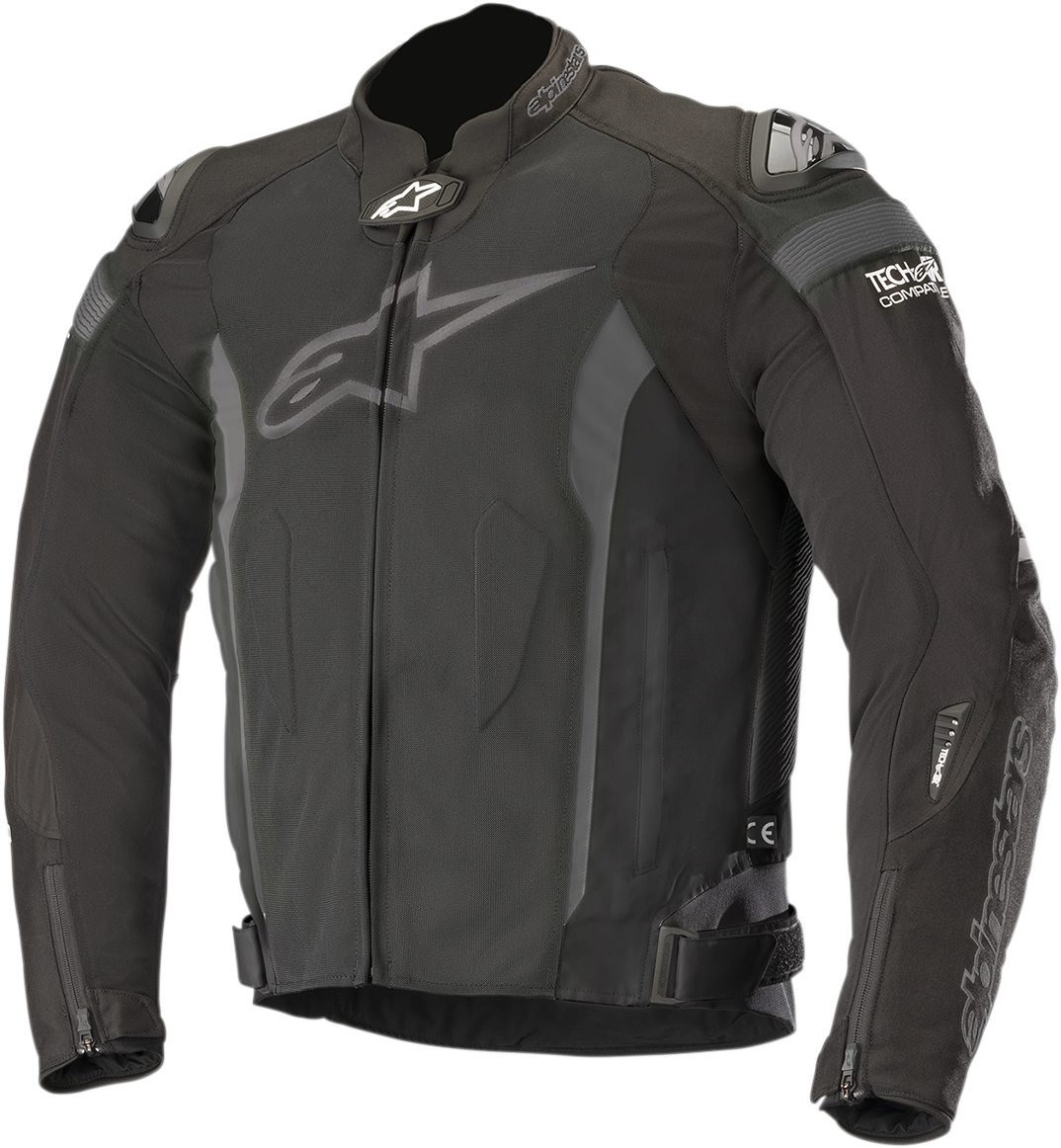 Alpinestars T-Missile Air Jacket in black, 2XL, featuring breathable mesh and protective armor for motorcycle riding.
