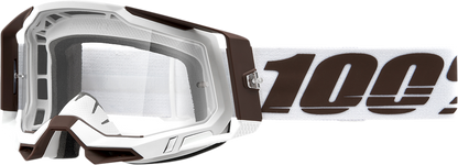 100% Racecraft 2 Goggles - Snowbird - Clear 50009-00007 - Howling Moto