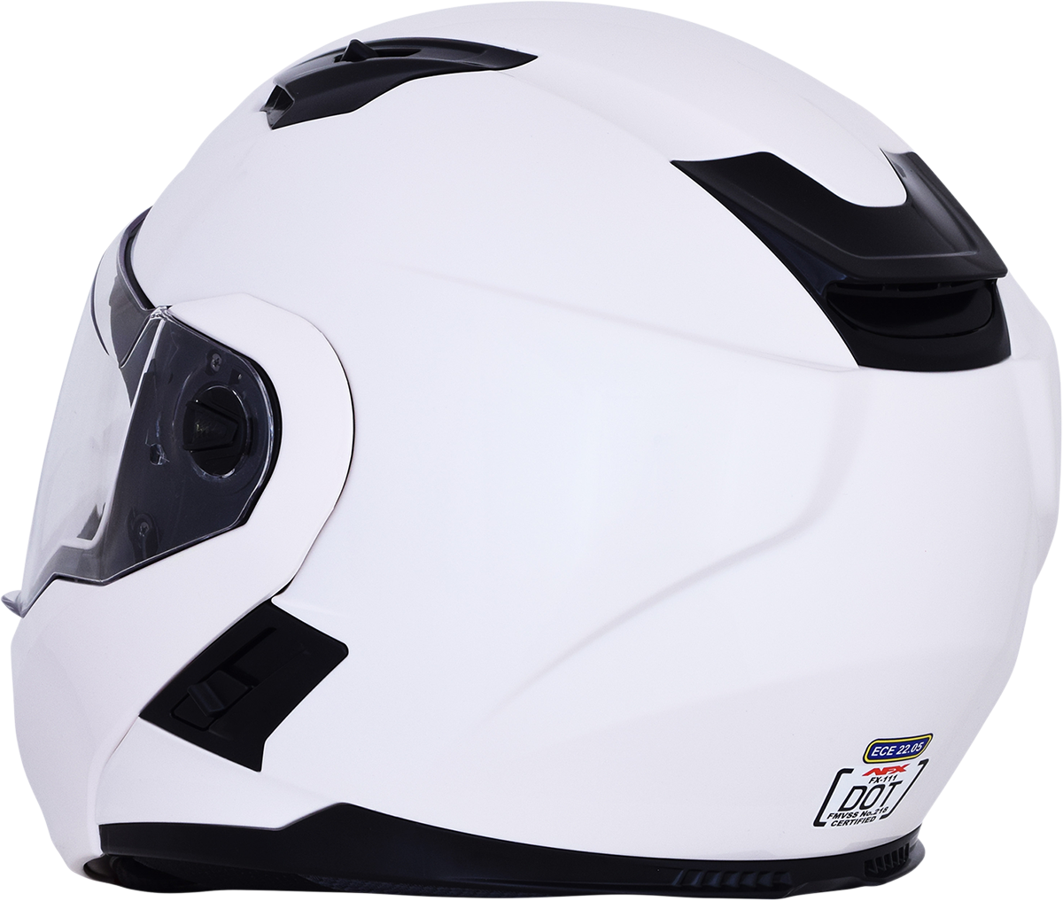 Pearl white AFX FX-111 helmet in small size, featuring a sleek aerodynamic design and ventilation vents.