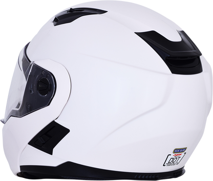 Pearl white AFX FX-111 helmet in small size, featuring a sleek aerodynamic design and ventilation vents.
