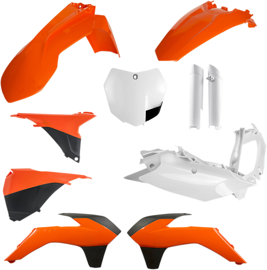 ACERBIS Full Replacement Body Kit - OEM Orange/White/Black 2449585226 - Howling Moto