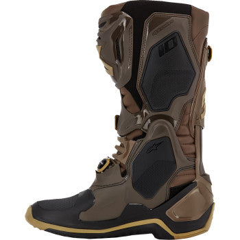Alpinestars Limited Edition Squad '23 Tech 10 Boots - Brown/Gold(Closeout)