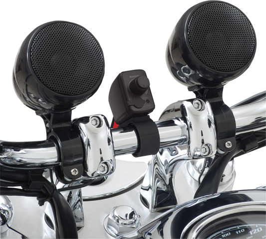 Bill's Exhausts SHOW CHROME Bluetooth waterproof sound system speaker with sleek design and durable build.