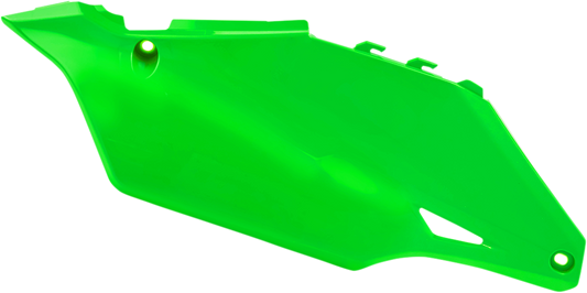 Acerbis fluorescent green side panels for motorcycle body, with the product code 2736310235, showcasing vibrant green motorcycle body panels