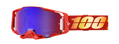 100% Armega Goggles - Nuketown - Red/Blue Mirror 50005-00020 - Howling Moto