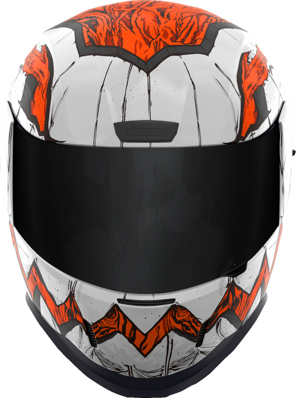 White ICON Airform™ Helmet Trick or Street 3 in small size, featuring sleek design and ventilation openings.