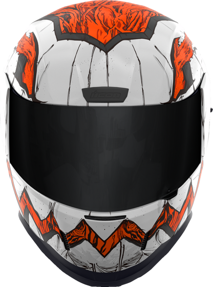 White ICON Airform™ Helmet Trick or Street 3 in small size, featuring sleek design and ventilation openings.