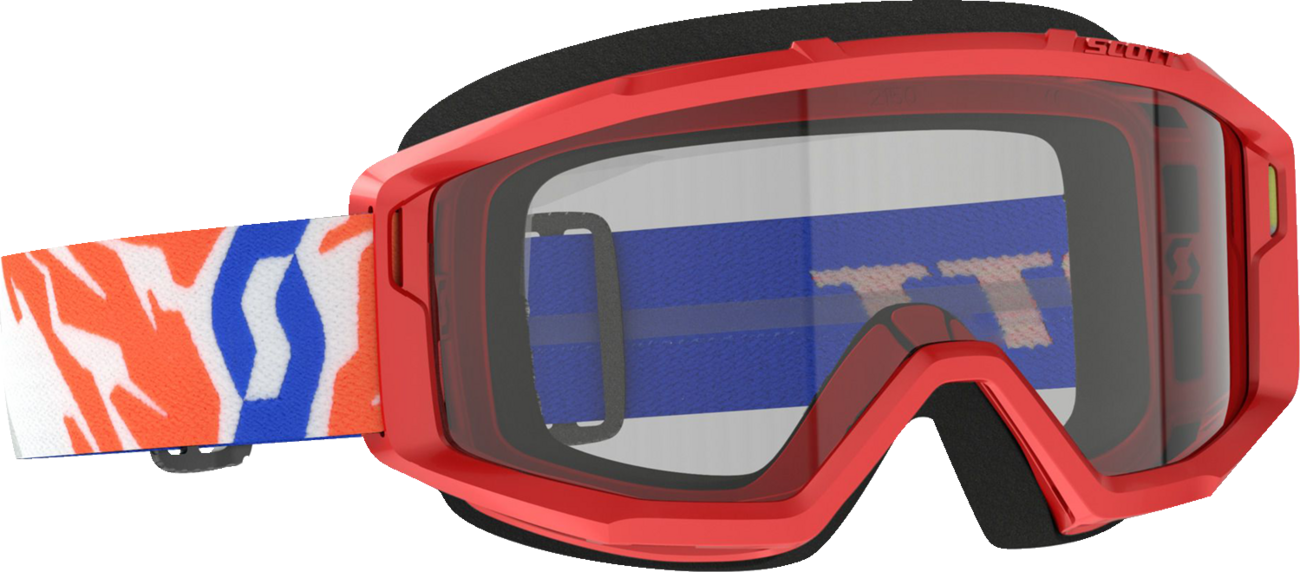 SCOTT Youth Primal Goggles - Red - Clear 4030260004043 - Howling Moto
