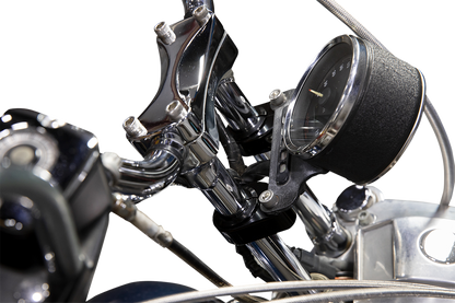 BILTWELL O/S Speed Clamps - Black Electroplated - Straight 6907-201 - Howling Moto