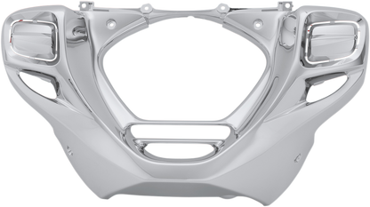 Chrome rectangular lower cowls for engine by Bill's Exhausts, shown in the product image.