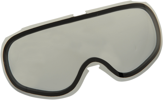 Bill's Exhausts ARCTIVA Comp 2 dual pane smoke lens for goggles, showing clear, tinted lens with reflective surface.