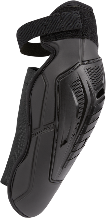 Bill's Exhausts ICON Field Armor 3™ Elbows in black, S/M size, protective armor gear with padded design and adjustable straps.