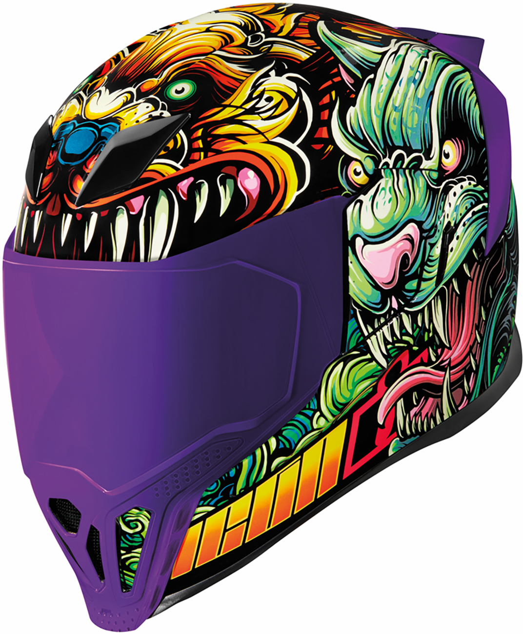 Blue ICON Airflite™ helmet in 3XL size with CSF23 design, featuring sleek motorcycle helmet styling and ventilation details.