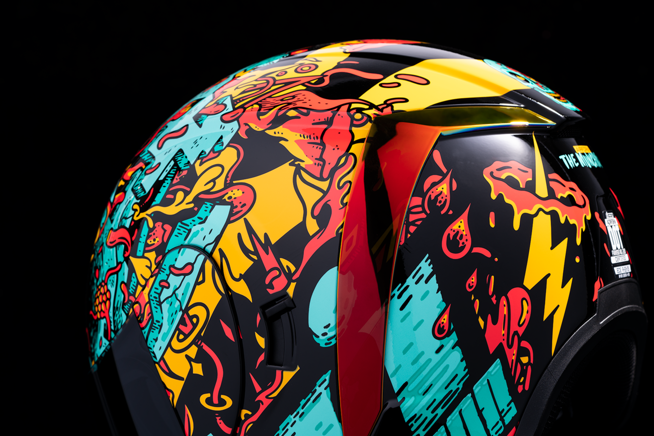 Blue ICON Airform™ Helmet Munchies with MIPS® protection, medium size, featuring sleek design and ventilation for safety and comfort.