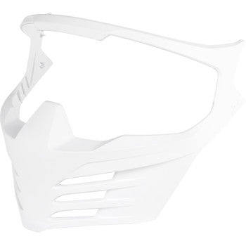 Rubatone white ICON Elsinore™ helmet mask part by Bill's Exhausts, featuring sleek design and durable helmet accessories.