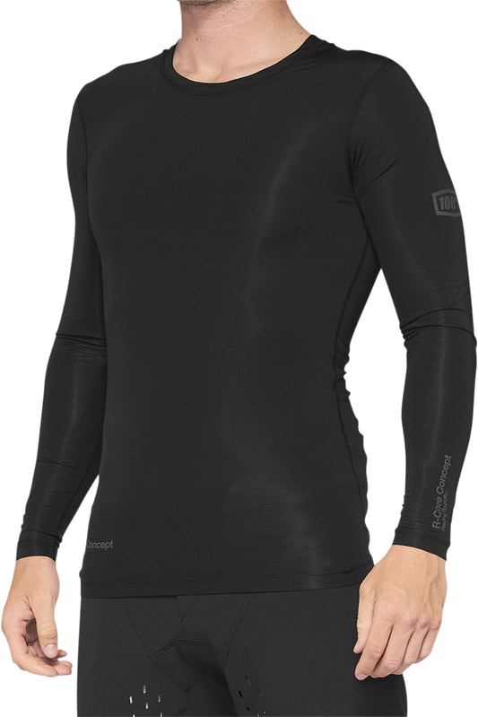 100% R-Core Concept Long-Sleeve Jersey - Black - Small 40004-00000 - Howling Moto