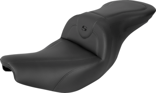 SADDLEMEN RoadSofa Seat - without Backrest - Black w/ Black Stitching - Indian '14-'23 I14-07-187