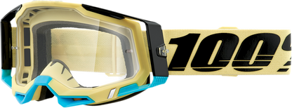 100% Racecraft 2 Goggles - Airblast - Clear 50121-101-11 - Howling Moto