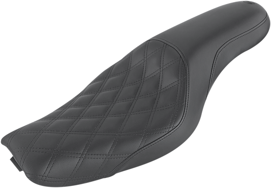 SADDLEMEN Profiler Seat - Front Lattice/Rear Smooth - Black - XLC 807-03-149