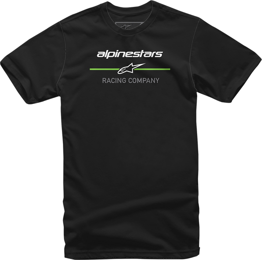 Black Alpinestars Bettering T-Shirt in 2XL, featuring a casual fit and branded logo on the front.