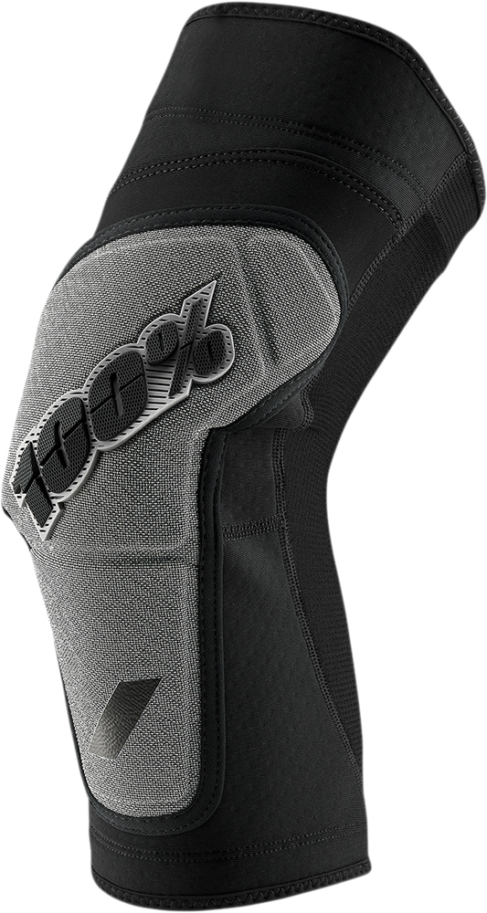 100% Ridecamp Knee Guards - Black/Gray - XL 70001-00004 - Howling Moto