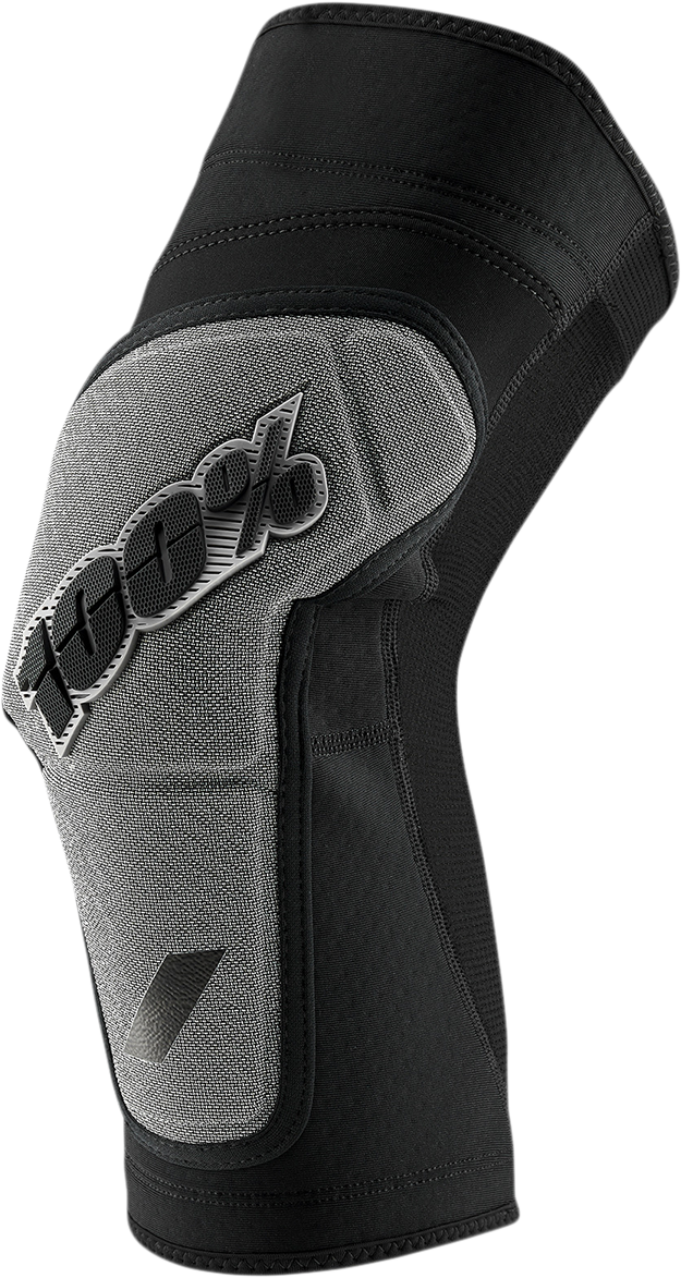 100% Ridecamp Knee Guards - Black/Gray - Small 70001-00001 - Howling Moto