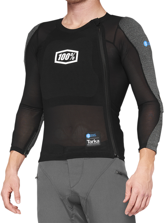Black Bill's Exhausts 100% Tarka Guard long sleeve vest in 2XL size, shown with front view and fabric texture.