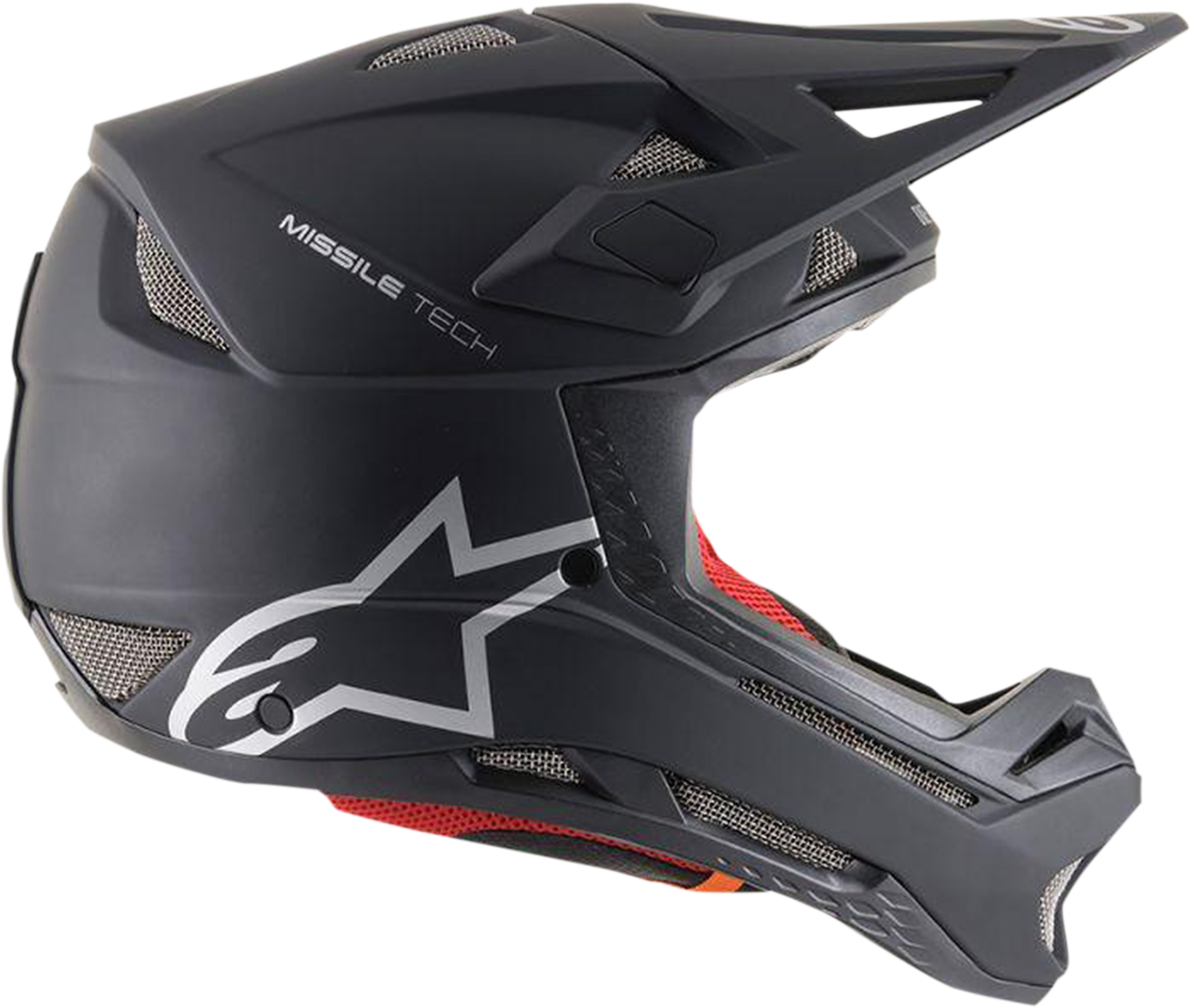 Alpinestars Missile Tech MIPS bicycle helmet in matte black, size XL, with aerodynamic design and ventilation.