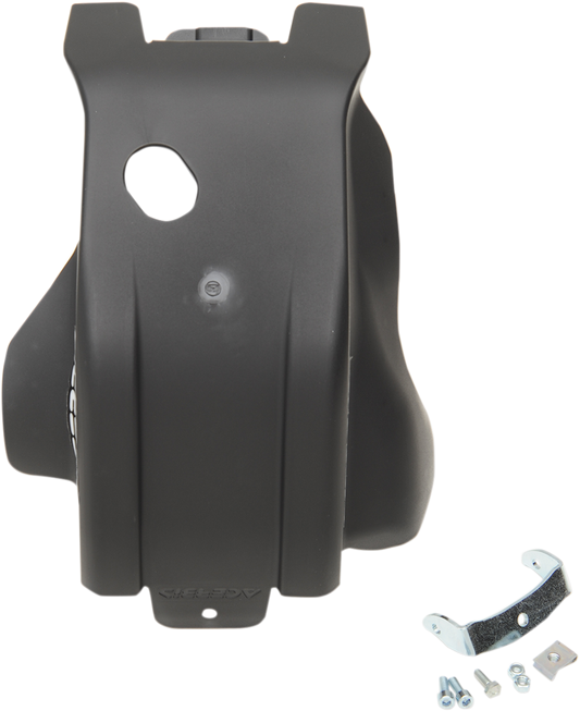 Black ACERBIS skid plate for Husqvarna and KTM bikes, durable body protection part with product code 2250270001.