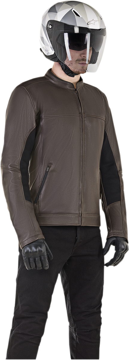 Alpinestars Topanga Brown Jacket in 2XL, casual outdoor jacket with rugged design and durable fabric, front zipper closure.