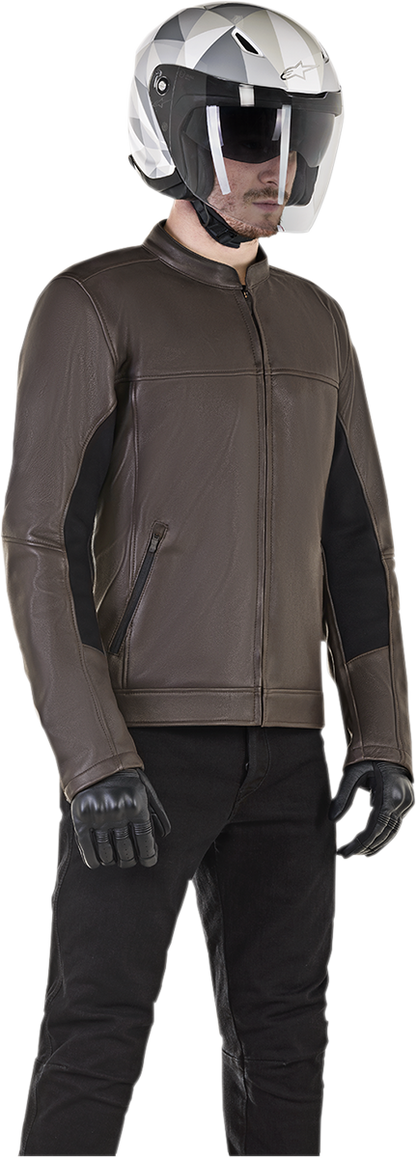 Alpinestars Topanga Brown Jacket in 2XL, casual outdoor jacket with rugged design and durable fabric, front zipper closure.
