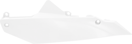 White Acerbis side panels for body of motorcycle, designed for durability and style, shown on a clean background.