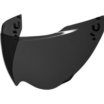 Bill's Exhausts ICON Domain™ Shield in Limo Black, featuring a sleek, durable shield design with a smooth black finish.