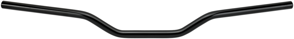 Black BILTWell Tracker handlebar with dimpled 7/8-inch design for motorcycles, featuring a sleek, durable metal construction.